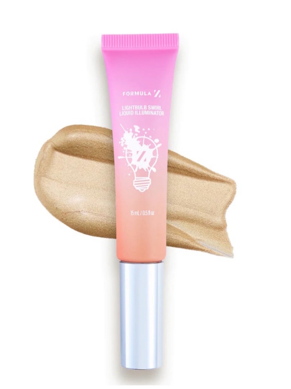 Lightbulb Swirl Liquid Illuminator - Gold